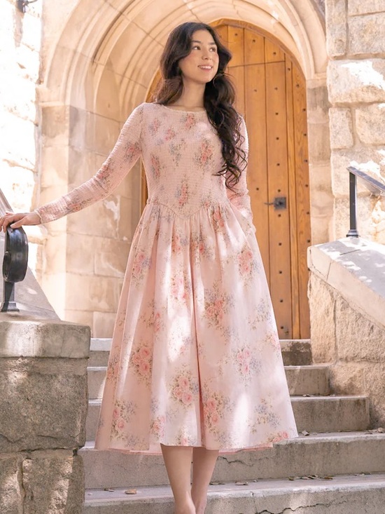 Dainty Jewells Dresses & Skirts - Dainty Jewells Pink Floral Midi Dress